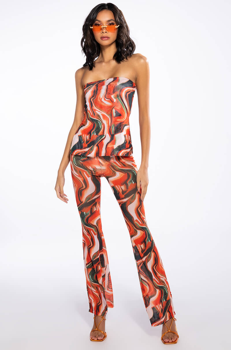 WILD WILD WEST MESH STRAIGHT LEG PANT