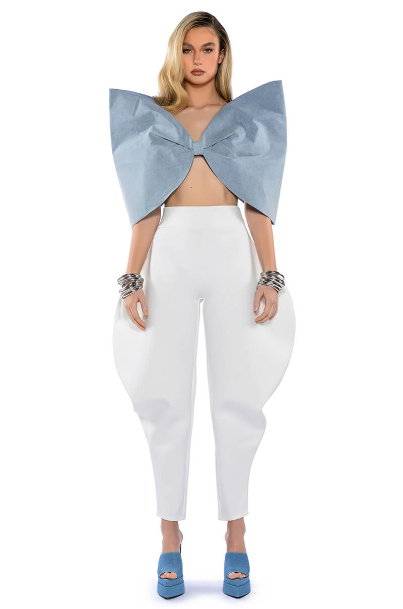 WRAP ME UP OVERSIZED BOW TOP