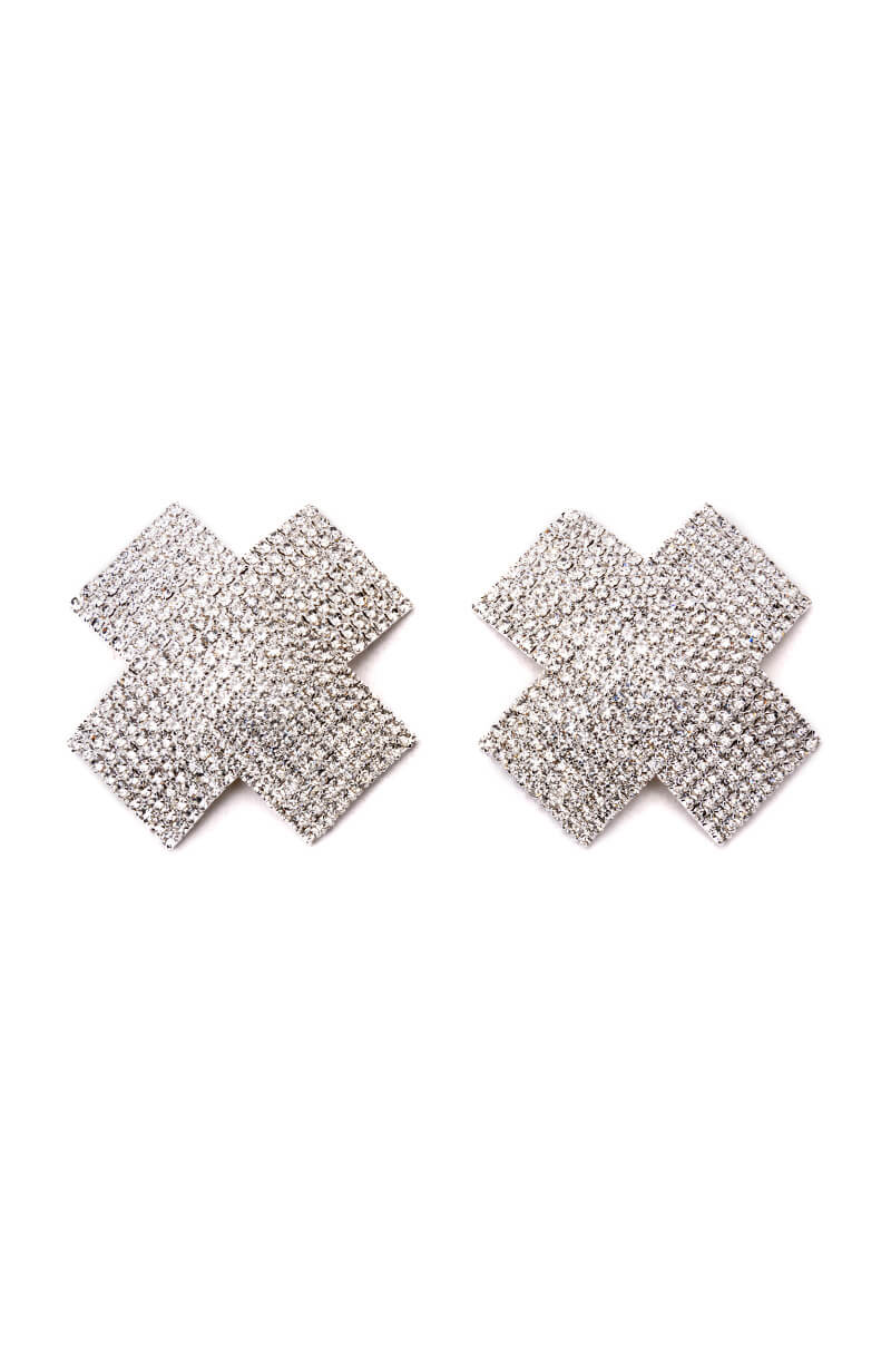 X MARKS THE SPOT EMBELLISHED NIP STICKER