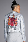 YEAR OF THE TIGER SILVER MOTO