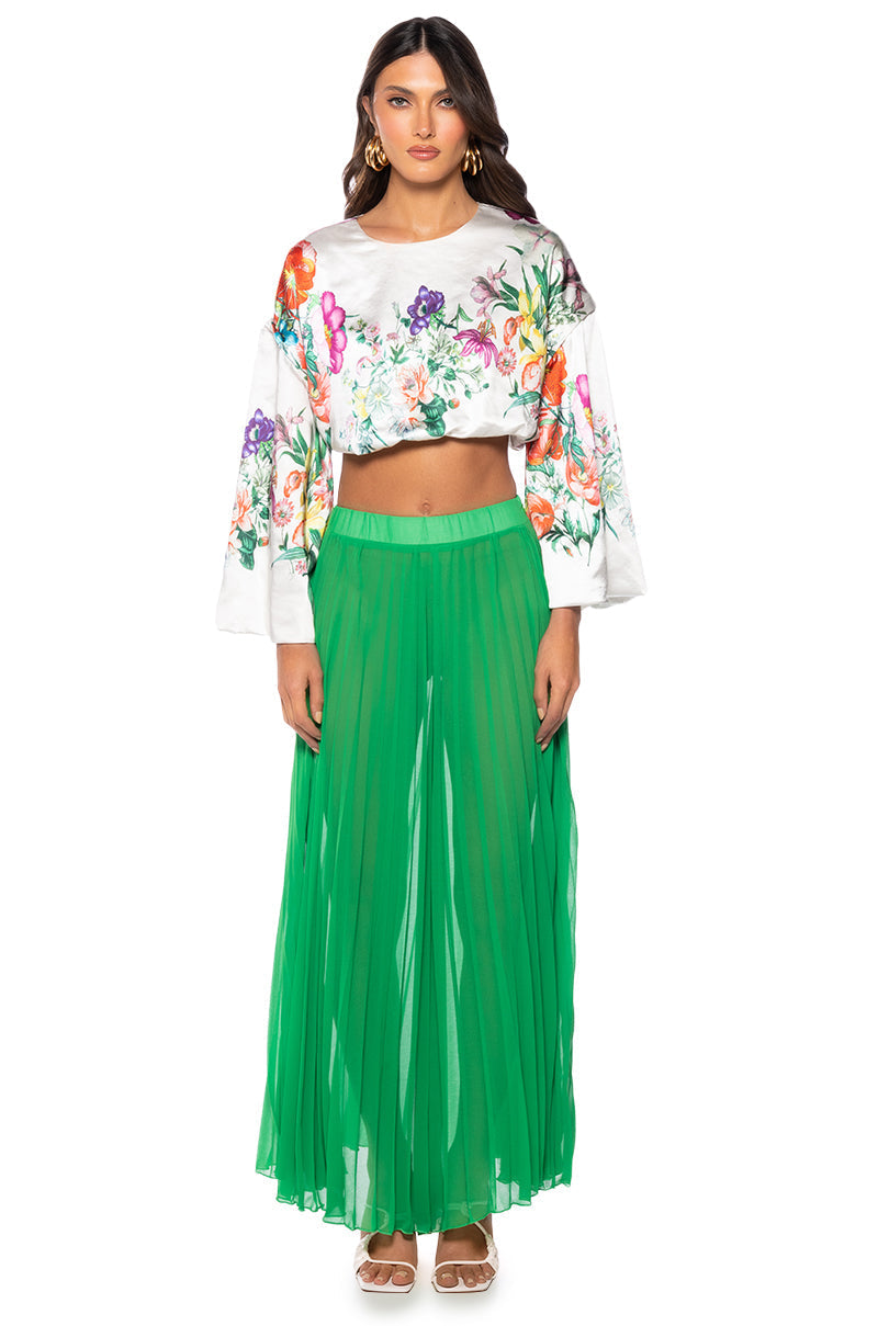 YOUR ULTIMATE PLEATED PALAZZO PANT IN GREEN