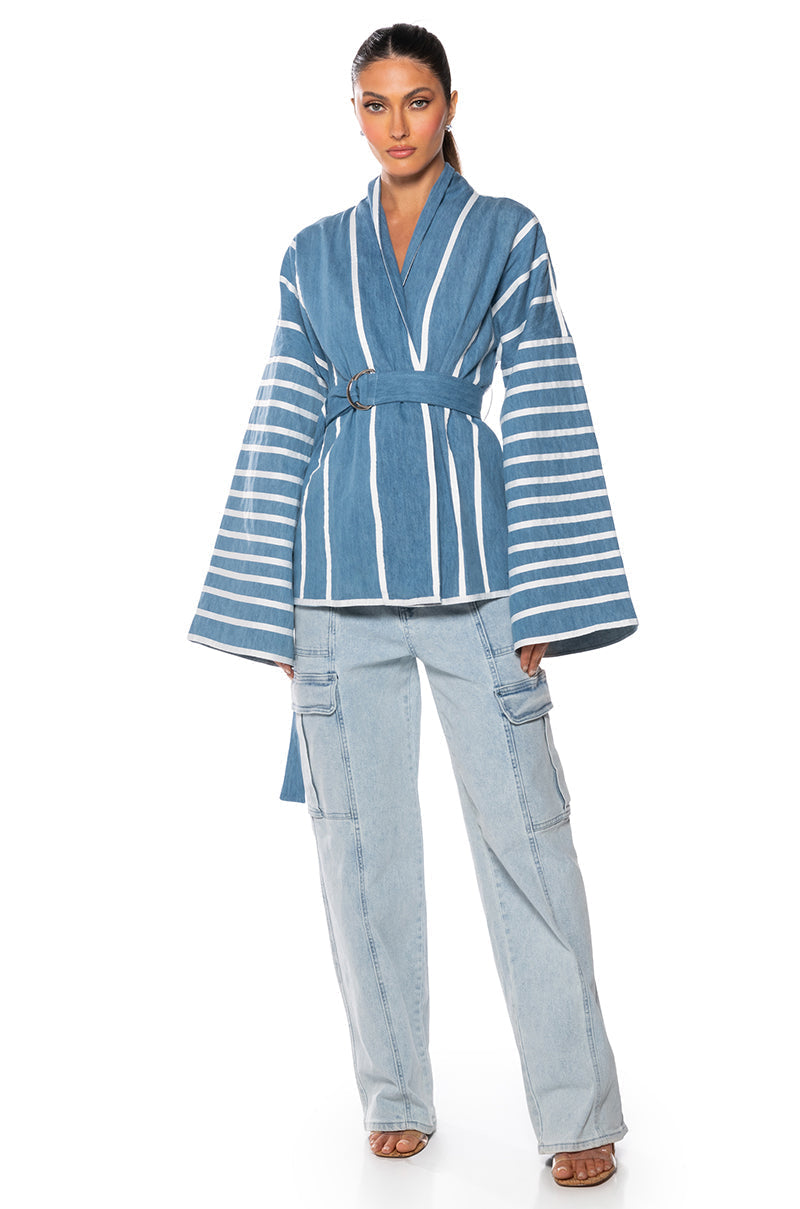 ZEN DENIM KIMONO JACKET
