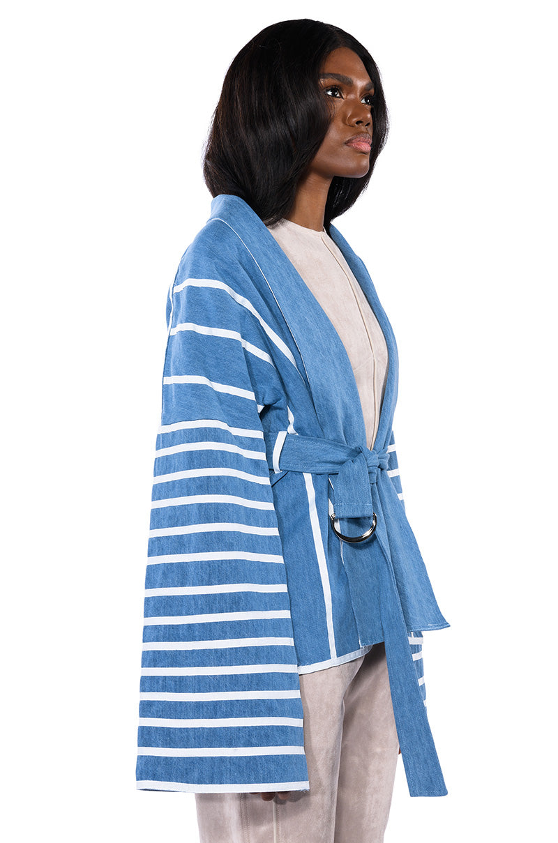ZEN DENIM KIMONO JACKET