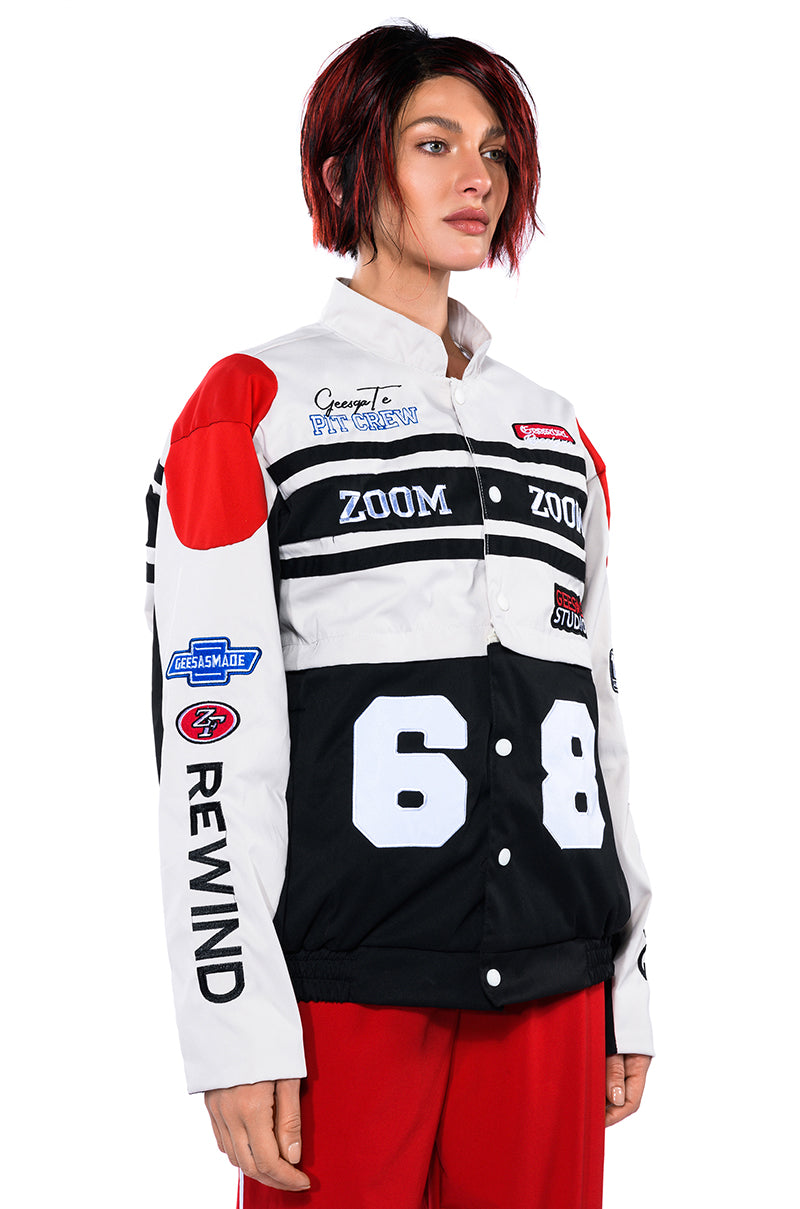 ZOOM ZOOM TWO IN ONE BOMBER SKIRT SET
